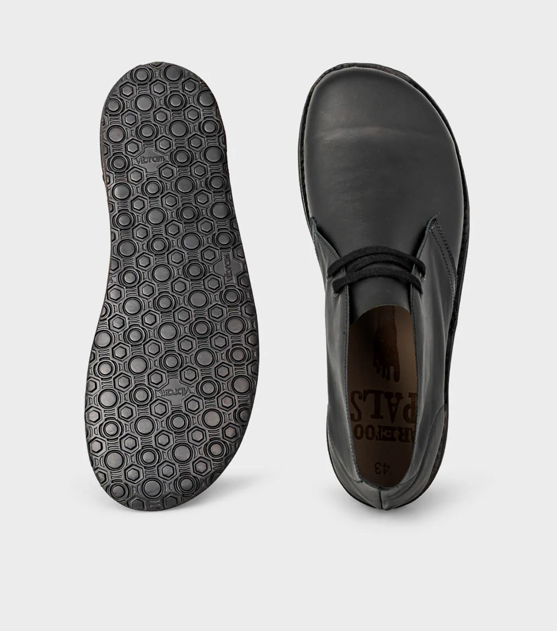 Black Barefoot Desert Boots - Extra Wide | Barefoot Pals - Image 5