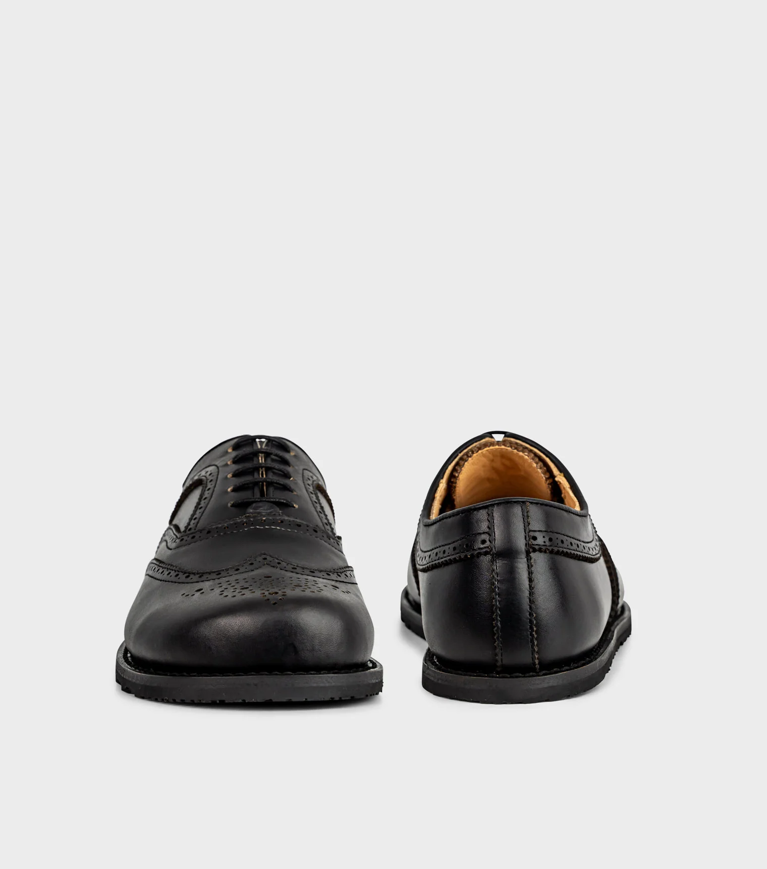 Goodyear Welted Barefoot Brogue Shoes 2.0 Black XW - Image 3