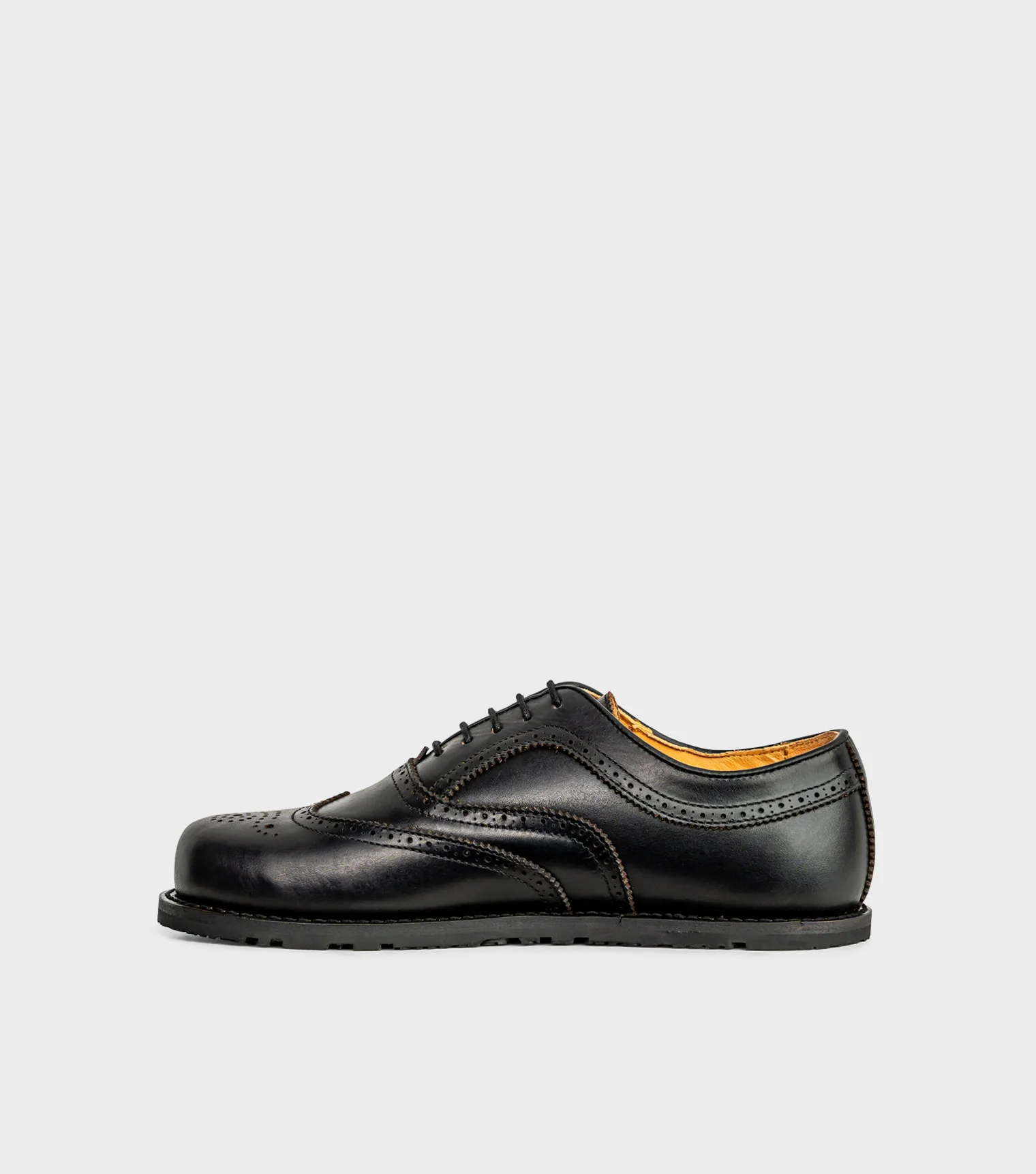 Goodyear Welted Barefoot Brogue Shoes 2.0 Black XW - Image 4