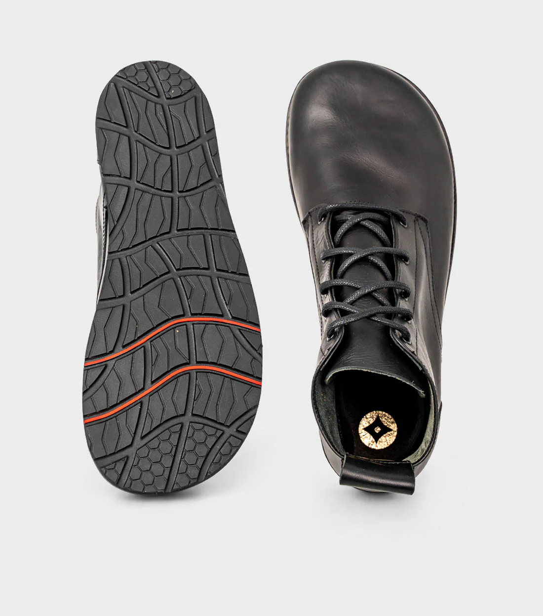 Goodyear Welted Barefoot Chukka Boots - Black - Extra Wide - Image 4