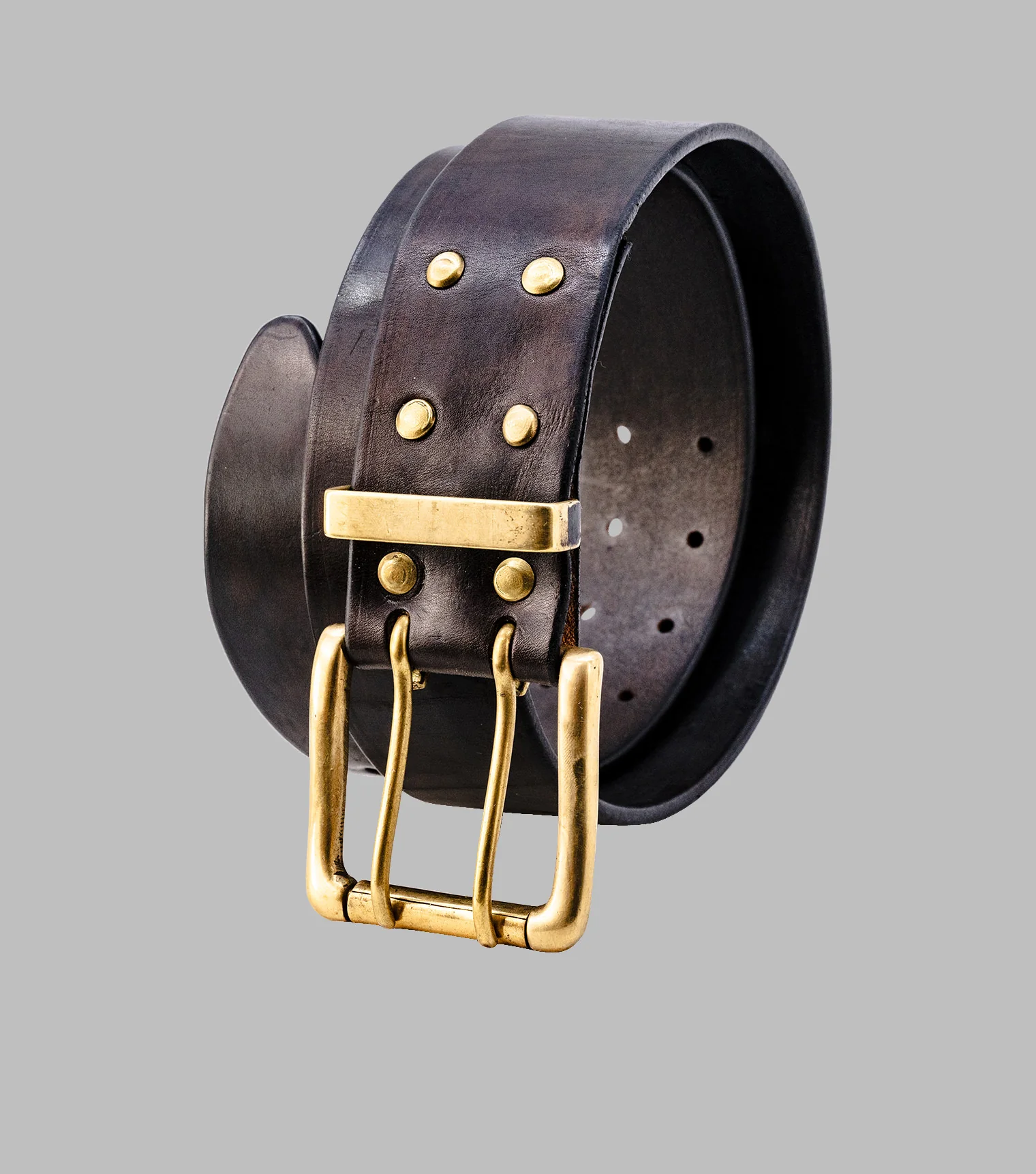 Double Prong Leather Belt | Extra wide belt - Image 11
