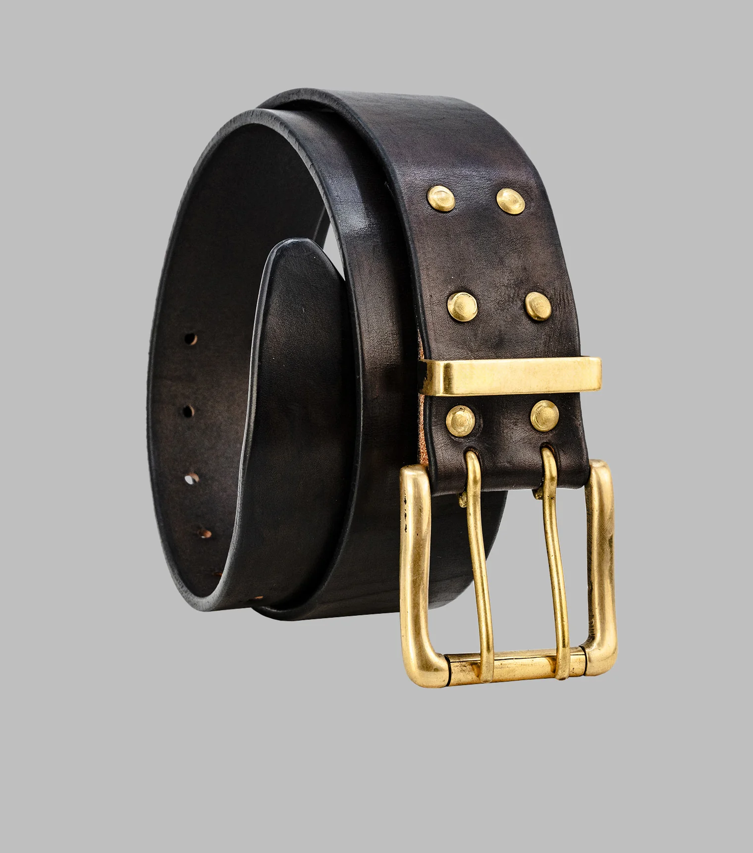 Double Prong Leather Belt | Extra wide belt - Image 3