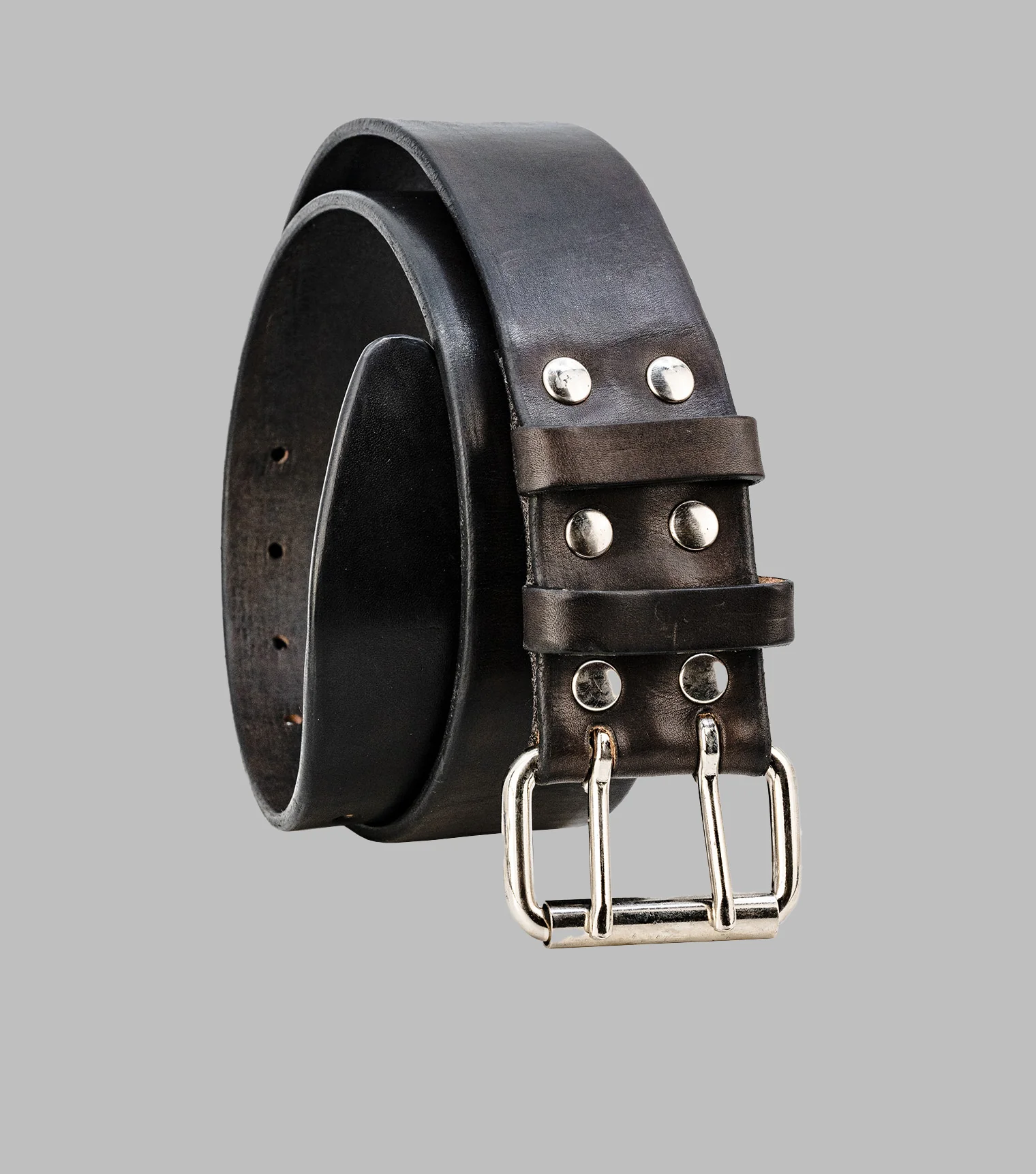 Double Prong Leather Belt | Extra wide belt - Image 4