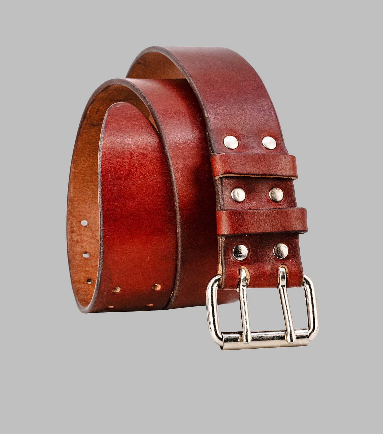 Double Prong Leather Belt | Extra wide belt - Image 5