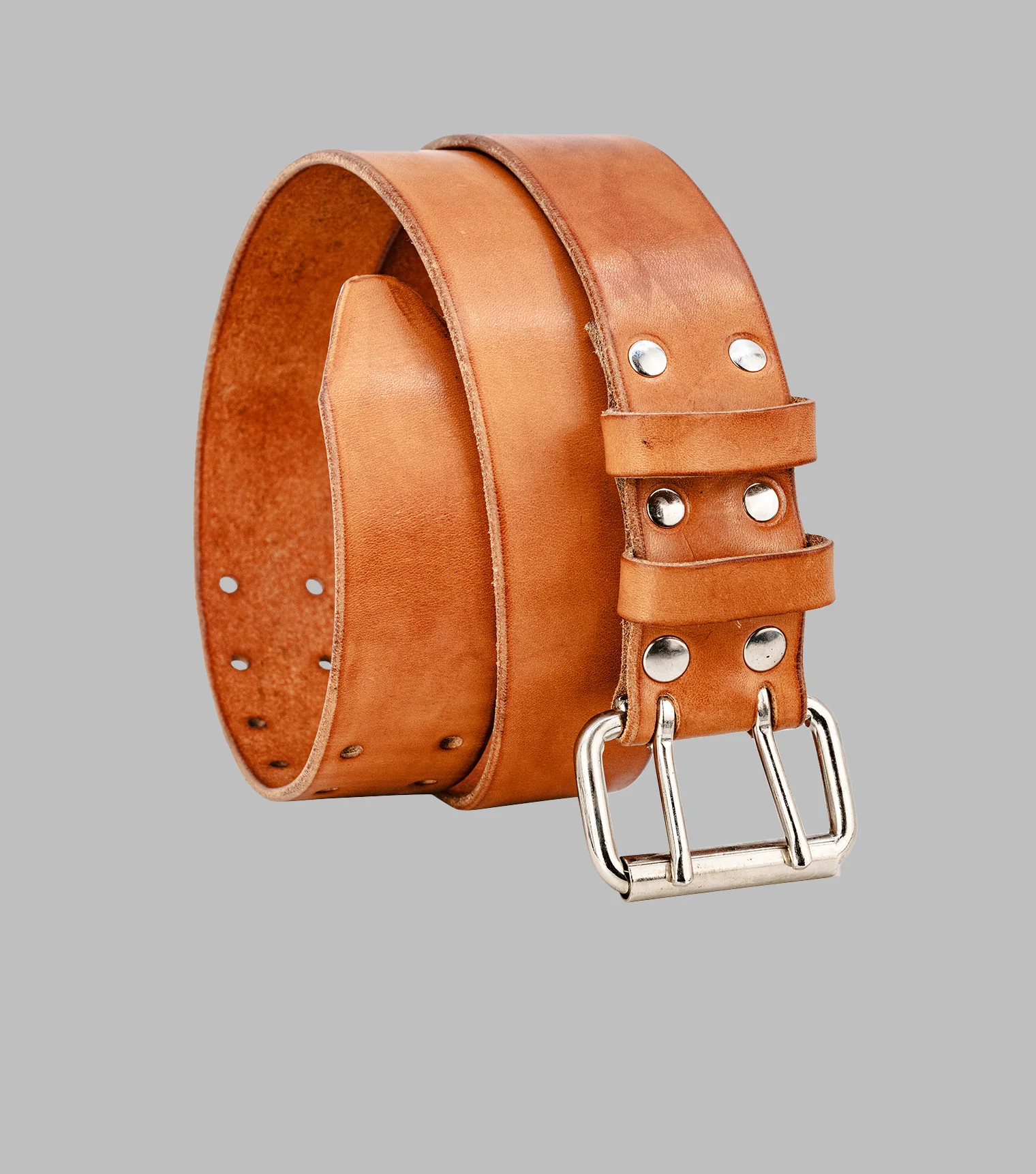 Double Prong Leather Belt | Extra wide belt - Image 6