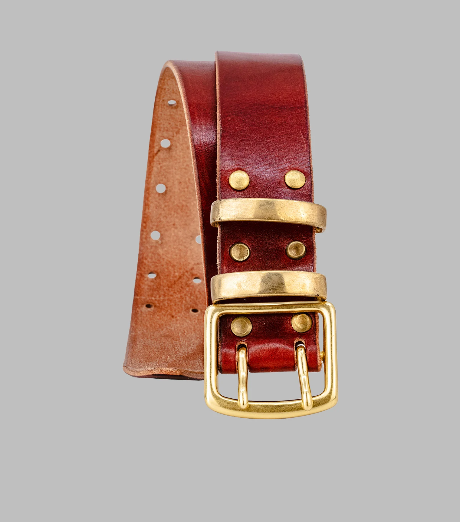 Double Prong Leather Belt | Extra wide belt - Image 8