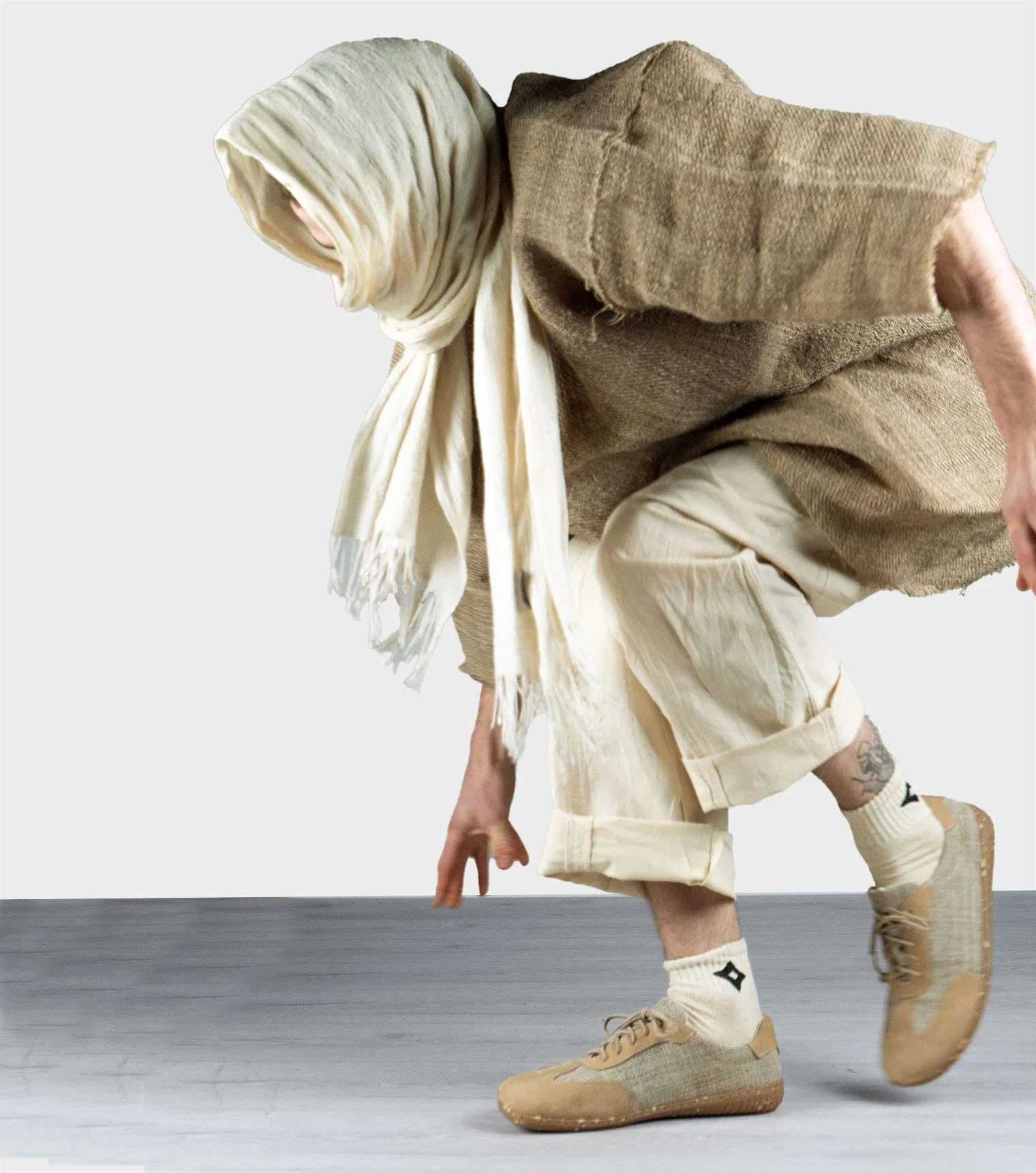 Sneaky Ninjas | Nettle and Suede Barefoot Retro Trainers - Image 8