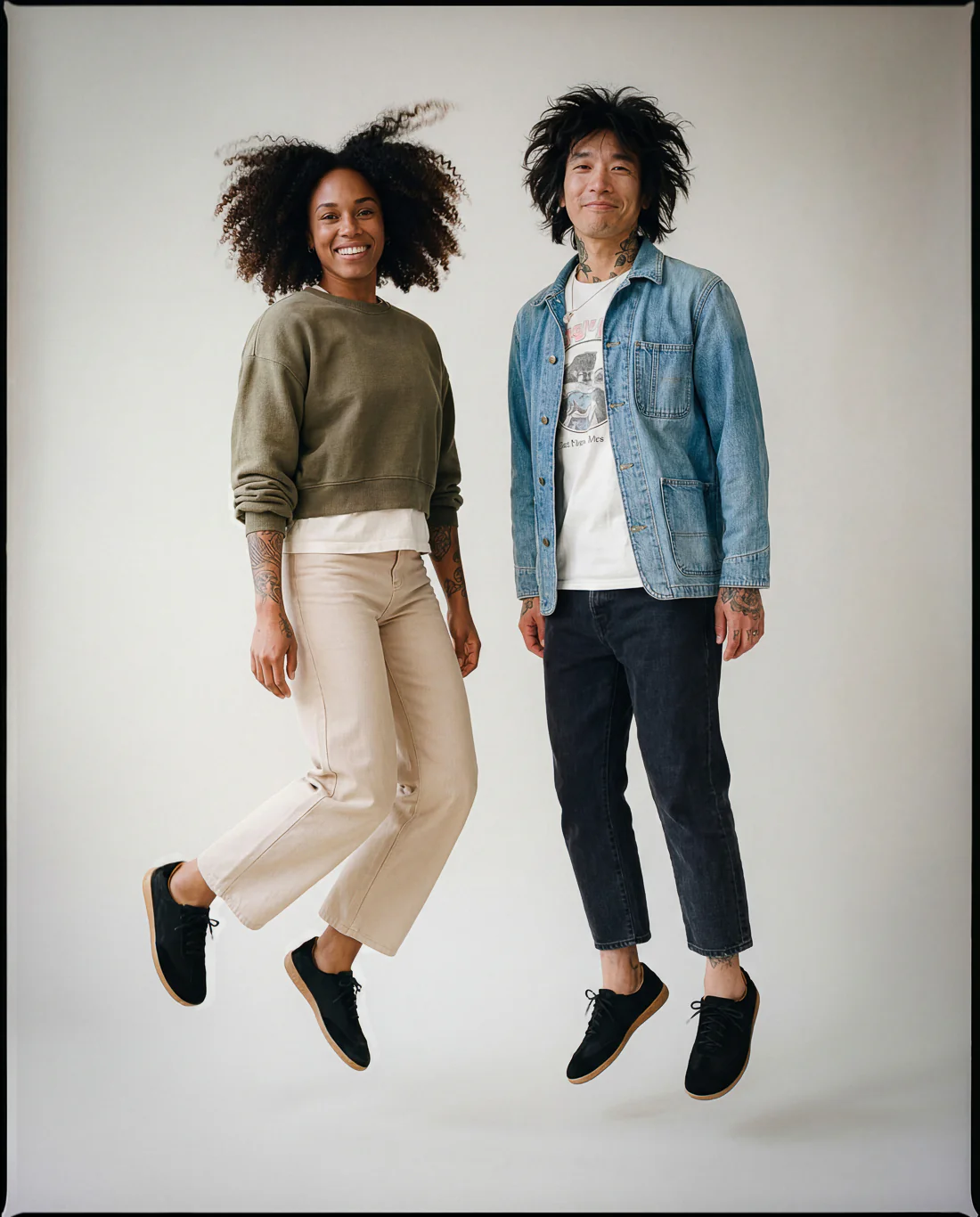 Sneaky Ninjas | Barefoot Retro Trainers Black - Image 9